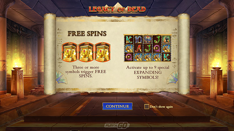 Legacy of Dead Slots MegaCasino