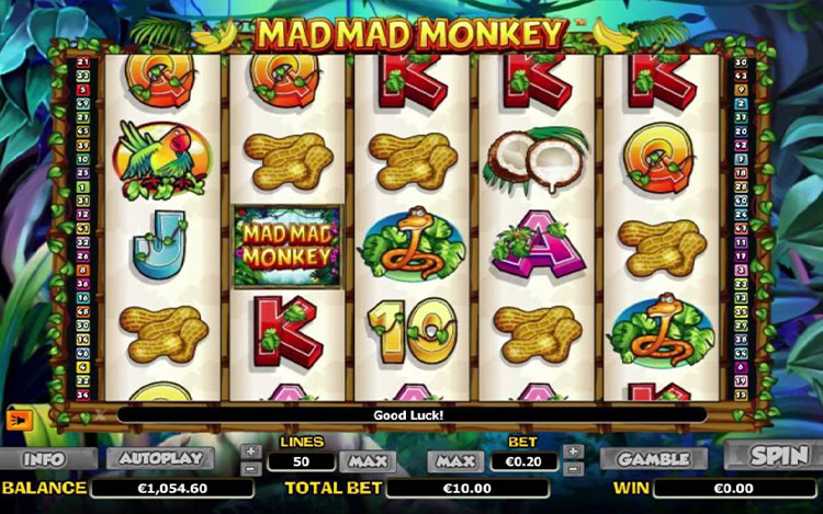 Mad Mad Monkey Slots MegaCasino