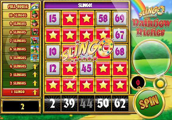 Slingo Rainbow Riches Slot Machine