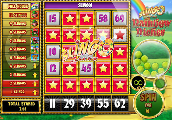 Slingo Rainbow Riches Slot Machine